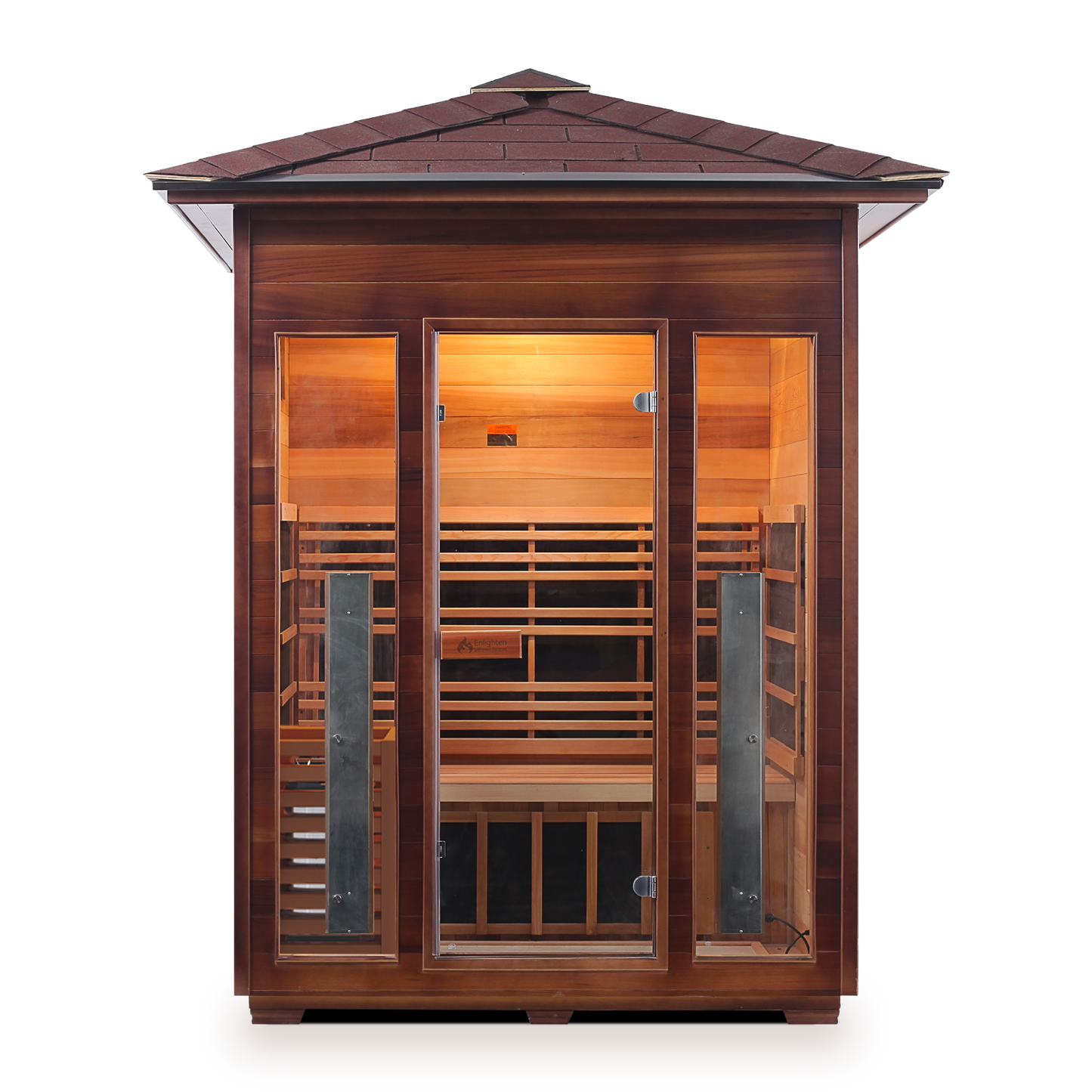 Enlighten Diamond 3 - 3 Persons Outdoor Infrared/Traditional Sauna