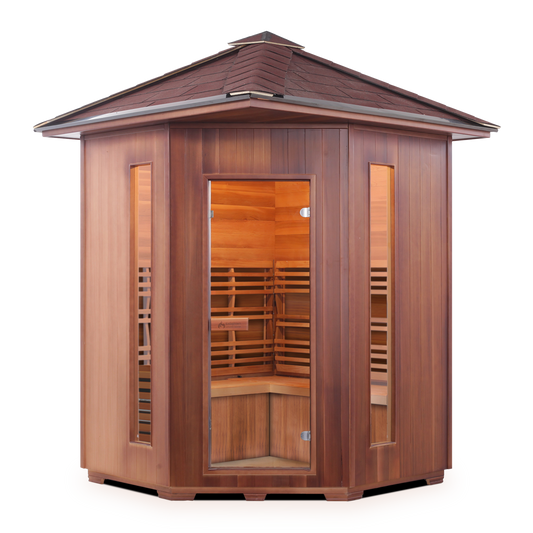Enlighten SunRise C - 4 Person Outdoor Dry Traditional Sauna
