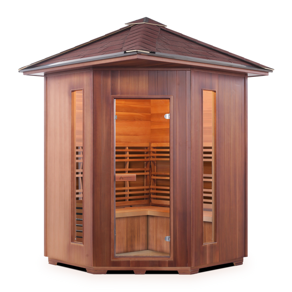 Enlighten SunRise C - 4 Person Outdoor Dry Traditional Sauna