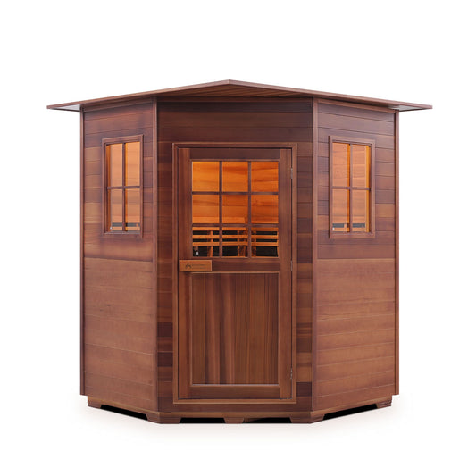 Enlighten Sapphire C - 4 Person Indoor Infrared/Traditional Sauna