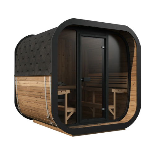 SaunaLife CUBE 6-Person Traditional Outdoor Sauna Model CL7G