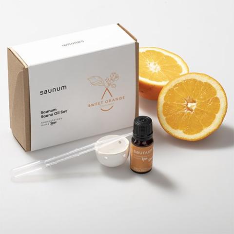 Saunum Aroma Oil Set Sweet Orange Aroma Oil with Reservoir 10 mL