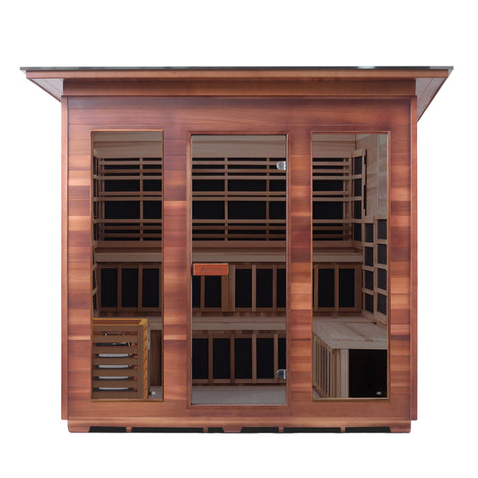 Enlighten Diamond 8 - 8 Persons Outdoor Infrared/Traditional Sauna