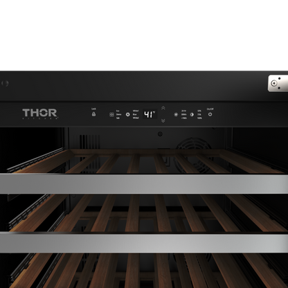 Thor Kitchen 24-Inch Single Zone Wine Cooler, 46 Wine Bottle Capacity – TWC24US