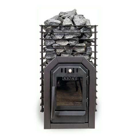 Cozy Heat Quattro Thru-Wall Sauna Stove Wood Burning Sauna Stove