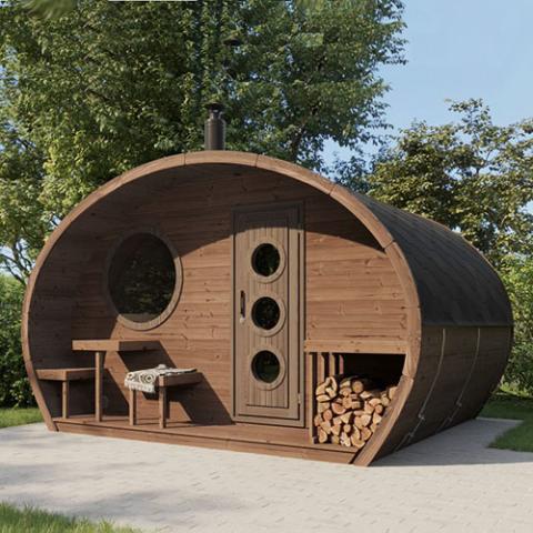 SaunaLife Model G11 Outdoor 8-Person Sauna