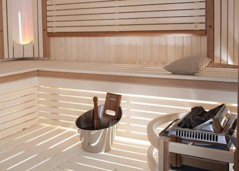 Harvia TopClass KV80 TopClass Series 8kW Stainless Steel Sauna Heater Built-In Temperature Controls