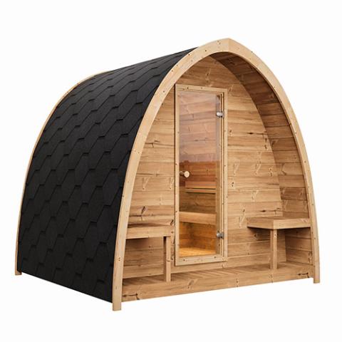 SaunaLife Model G3, 4-Person Outdoor Sauna Kit